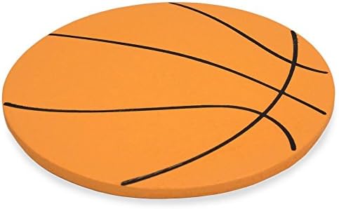 Painted Wood Wooden Basketball Shape Cutut Diy Craft 5 polegadas