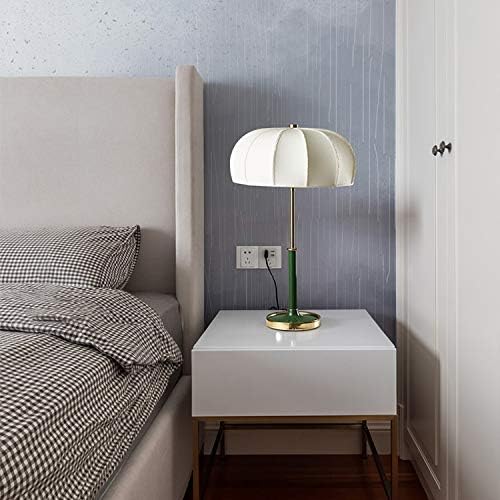 Zhyh Table Lamp Style Fabric Lamps para sala de estar, quarto de estar, sala de casa, decoração da mesa e27