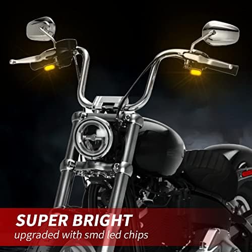Motocicleta LED de Hazawa Sinais de switchback Mini Blinkers Marker Light Light Compatível com Harley Sportster