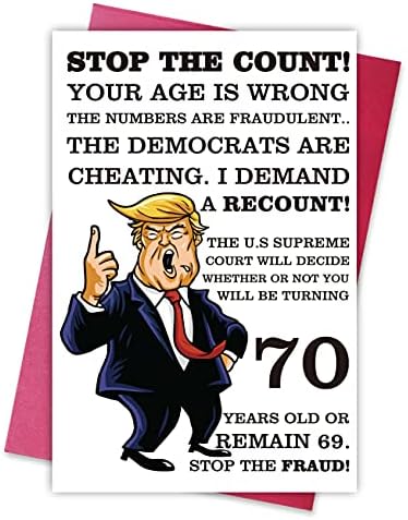 Cartão engraçado de 70 anos, hilariante cartão de aniversário de 70 anos para amigos, pai, mãe, irmão, irmã