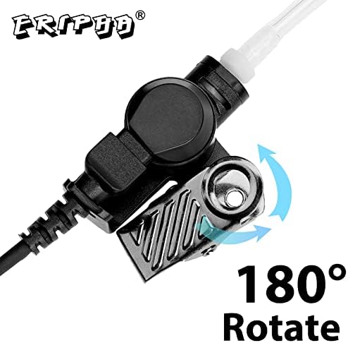 Eripha 2 pin walkie talkie foneent compatível com UV-5R BF-F8HP BF-888S, Kenwood Tk3230 com PTT MIC de fone