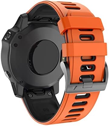 IOTUP 22 26mm Strapa de banda de vigilância rápida para Garmin Fenix ​​6x Pro Watch Silicone EasyFit Wrist Band