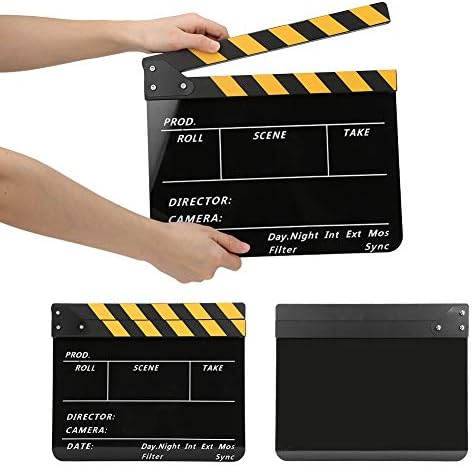 Holppo 11.8x9.8in Film Rlapboard, Diretores de filmes de acrílico Rempa, cena de ação cenário de vídeo