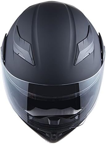 1storm motocicleta modular face completa face capacete flip up Dual viseira Sun Shield: HB89 Matt preto; Tamanho xl