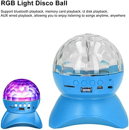 Gaeirt RGB Ball Rotcing Light, ABS Shell 4 Modos de reprodução Bola de alto -falante colorido para KTV