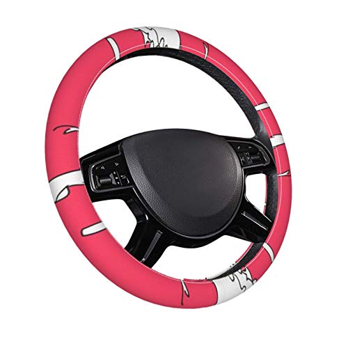 Dançarina de balé fêmea em fundo rosa 3D Padrão 2 1 Campa de direção Kit universal do carro, adequado