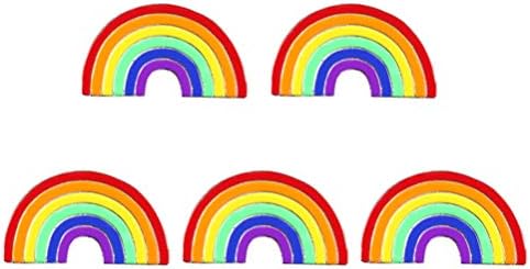5pcs delicado broche gay LGBTQ Rainbow Corsage Roupas de óleo Decoração de pino de pino Moda criativa Decoração