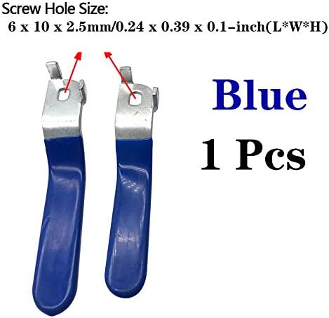 1 PCS Grace de válvula azul Tamanho do orifício 6x10mm, espessura do orifício 2,5 mm, comprimento total 120 mm （6x10x2.5mm）