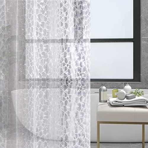 Luium Clear Chuvent Curtain Liner, 3D de paralele