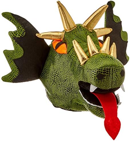 Beistle medieval dragão cabeça de pelúcia hat-1 pc, tamanho único, multicolorido