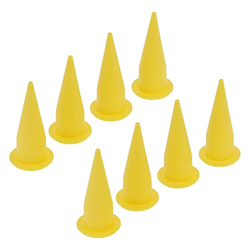 Bocal de cone de inovações, ferramenta amarela de calafetagem de bocal de cone plástica PE, para embelezar