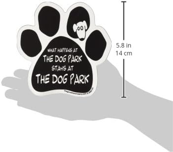 Imagine este ímã de pata, o que acontece no parque de cachorro permanece no parque de cachorro