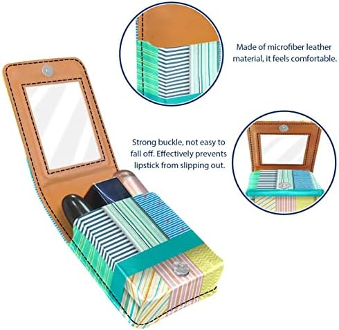 Bolsa de batom de batom de maquiagem de oryuekan com espelho portátil de armazenamento portátil de armazenamento