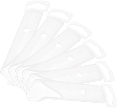 Luxshiny Knoves 6pcs Caixa de faca de plástico Capas claras Manças Facas Guarda Universal Bainha