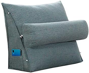 PDGJG Triangular Casagem à beira da cabeceira da cadeira de escritório Tatami Sofá de bolsa macia de suporte lombar
