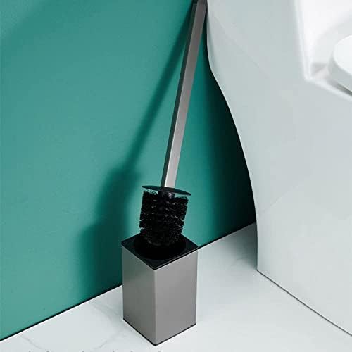 Porta -escova de vaso sanitário aço inoxidável 304 suporte de escova de vaso sanitário cinza em pé para