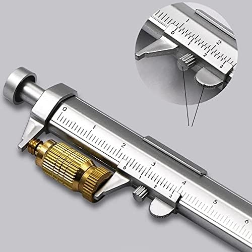DOUBAO 2 PCS Gel Ink Pen Vernier Paliper 10cm Métrico de medição de precisão Ferramenta multifuncional