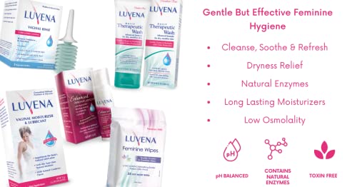 Luvena Feminino Limbos - lenços úmidos e molhados para mulheres - Atualizar e resistir odor - Ginecologista