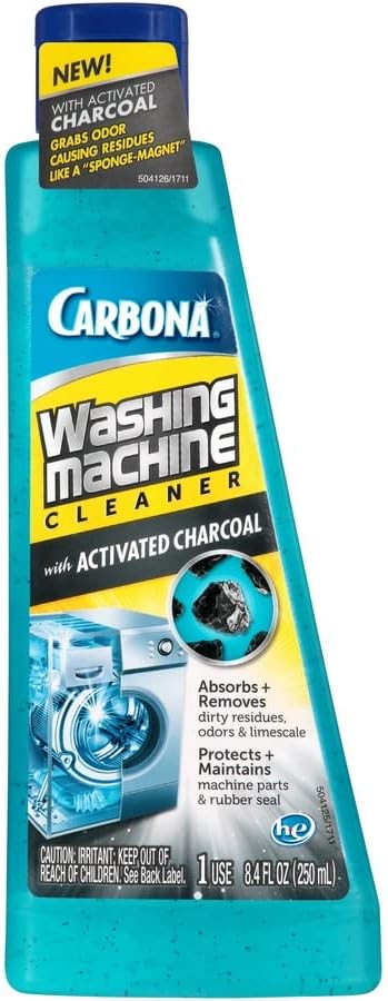 Limpador de máquina de lavar carona com carvão ativado | Remove os resíduos causadores de odor |