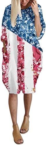 Vestidos de verão femininos enormes vestidos de túnica de manga longa de tamanho longo Baggy Midi Tshirt vestido