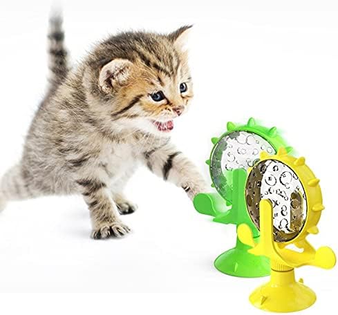 Zboro 360 ° engraçado girar o moinho de vento de gato provocação de gato de gato Auto-cicatrização aliviar alimentos de tédio 2021-37233