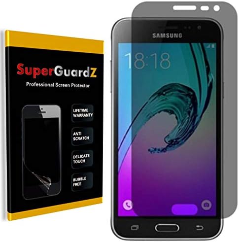 Para o protetor de tela Samsung Galaxy Sol / J3 [privacidade anti-espuma], superguardz, anti-Glare, anti-arranhão, anti-bubble [substituição ao longo da vida] + 2 caneta Stylus