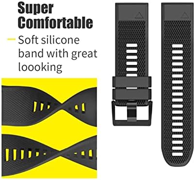 Hwgo 22 26mm de silicone Quickfit Silicone tiras para Garmin Fenix ​​7 7x 7s EasyFit Wrist Band Walkbands