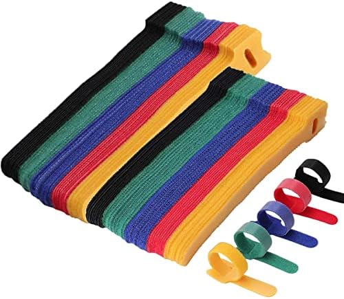 Mlnghua Reutilizável Cabra Tias de cabos ajustáveis ​​Tiradas multiuso envoltem 5 cores Tiras coloridas de