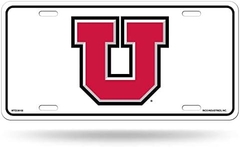 Placa de etiqueta de etiqueta de metal da Universidade de Utah UTH