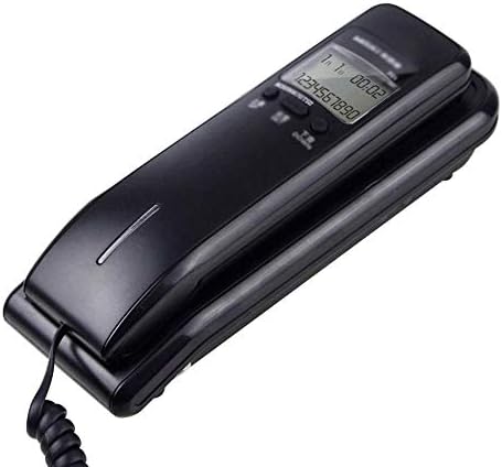 Telefone KJHD, telefone fixo retrô de estilo ocidental, com armazenamento digital, montado na parede, função de redução de ruído para casa e escritório