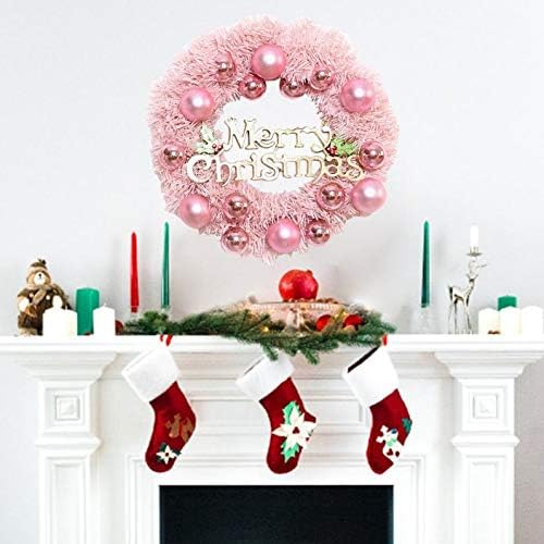Uxzdx 30cm rosa Christmas Wreath Decoration Ring Ring shopping Witnel Window Display Cenas de ornamentos rosa