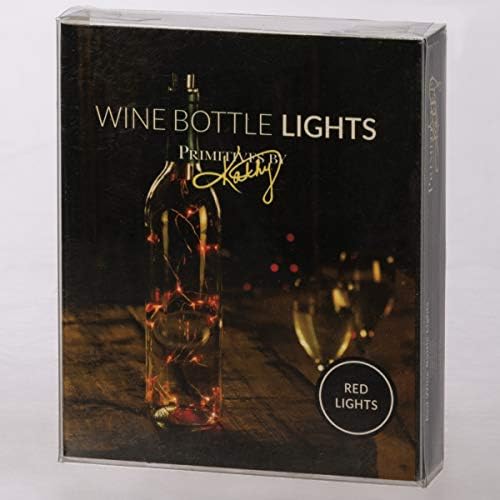 Primitivas de Kathy Wine Bottle Lights, corda de 58 polegadas, Tri-Color Blue