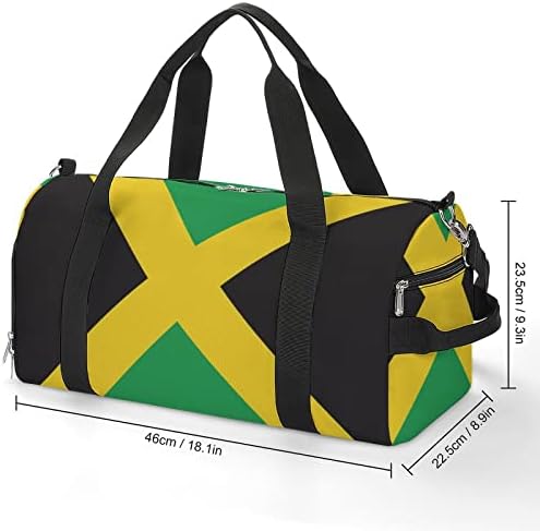 Bandeira jamaicana Bolsa de ginástica esportiva unissex Bolsas de exercícios à prova d'água Oxford Ploth