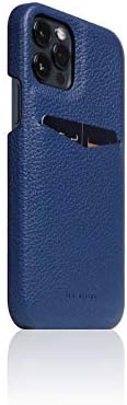 SLG Leather Back Case Compatível com iPhone 12/12 Pro, D8 Grãos de grão de grã