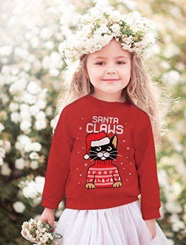 Papai Noel Claws Selta Criança Crianças Jovens Cat Feio de Christmas Sweater Style