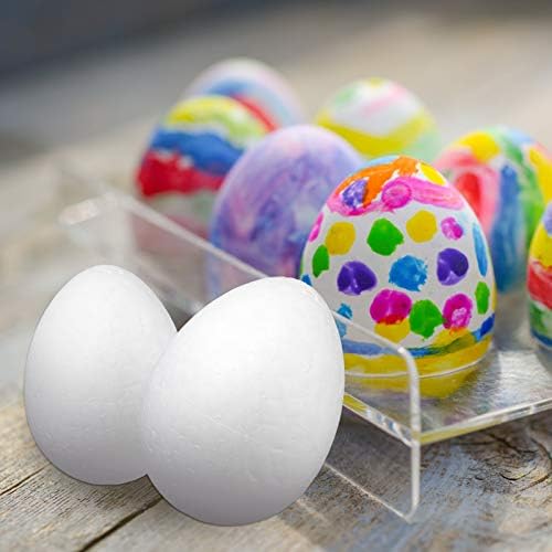 Tendycoco 45pcs ovos de artesanato branco lisos para a Páscoa de Natal Artesanato de Holiday Fazendo Projetos