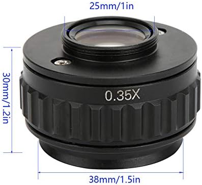 Adaptador de microscópio, 0,35x Adaptador de interface de interface da câmera de microscópio de microscópio