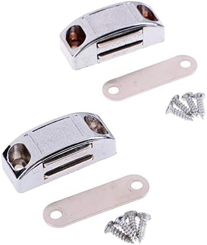 2 conjuntos de 4217mm Stoppers de porta magnética Auto-alinhando ímãs captura o armário de armário de armário de armário de captura de armário