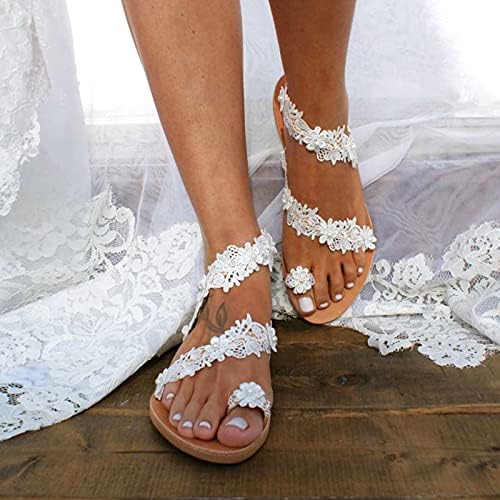 Sapatos femininos chinelos de flores casuais sandálias de praia plana meninas de sapatos casuais femininos de mulheres romanas para mulheres salto baixo