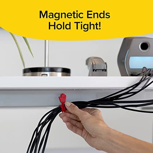 Ruby Hands Hands Ultra-Powerful Magnetic Silicone Zip, Assen-on-TV, TV, arbustos de resistência industrial com