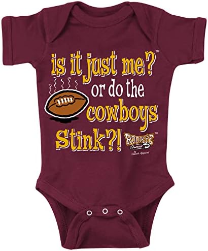 Os Cowboys fedem?! Vestuário para bebês para fãs de futebol de Washington