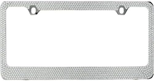 BLVD -LPF Obedeça seu luxo Popular Bling 7 Linha Claro Cristal Crystal Metal Chrome Placa da placa da placa