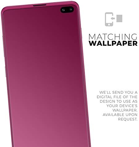Design Skinz Solid Solid Dark Pink V2 Vinil Decalpe Tampa Compatível com Samsung Galaxy S10 Plus