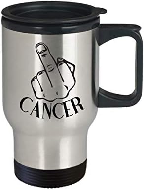 Funnaton Cancer Travel Mug Inspirational Presens para pacientes com câncer Sobrevivente lutador de