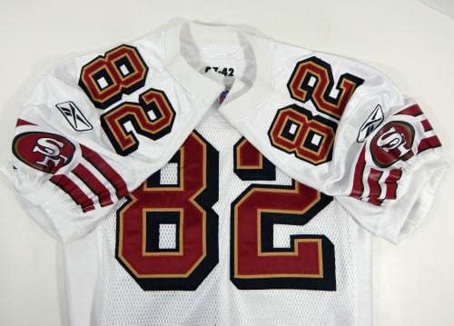 2007 San Francisco 49ers Darrell Jackson 82 Jogo emitiu White Jersey DP08225 - Jerseys de Jerseys usados