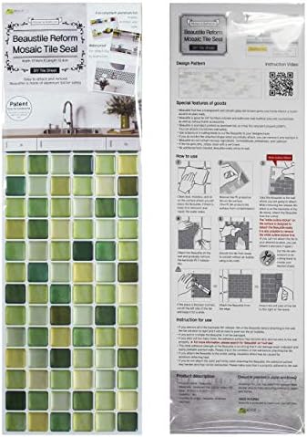 Unidesign Beaustile Peel e Stick Backsplash 3D Mosaic Tile Sticker