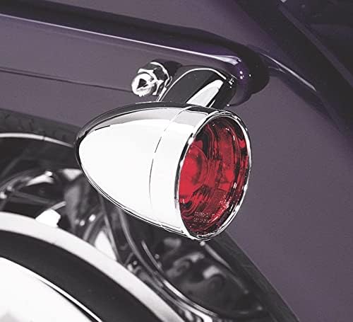Kit de anel de acabamento de giro traseiro dianteiro da bala para a anel de cromo Harley com lente vermelha