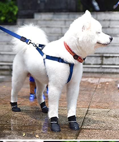 QWEQWE 4 PCS Botas de cachorro impermeabilizadas Sapatos de cachorro Puppy não deslize Pet para cães