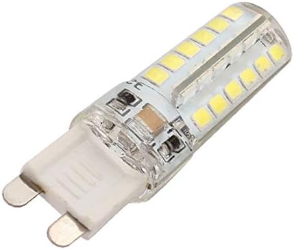 X-Dree AC220V 3,5W 2835 SMD Lâmpada de lâmpada LED Lâmpada de silicone 48 LED G9 2P Branco neutro (AC220V 3,5W 2835 SMD LED Bombilla Lámpara de Silicona 48 LED G9 2P Blanc-O Neutro