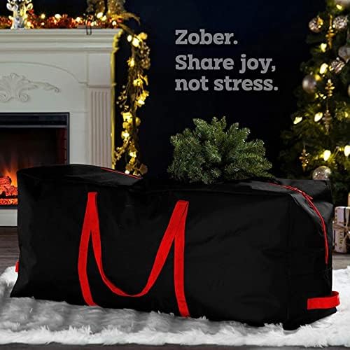 Bolsa de árvore de Natal, material impermeável sacos grandes de armazenamento sacos de armazenamento selados a vácuo pequenas alças fortes e zíperes